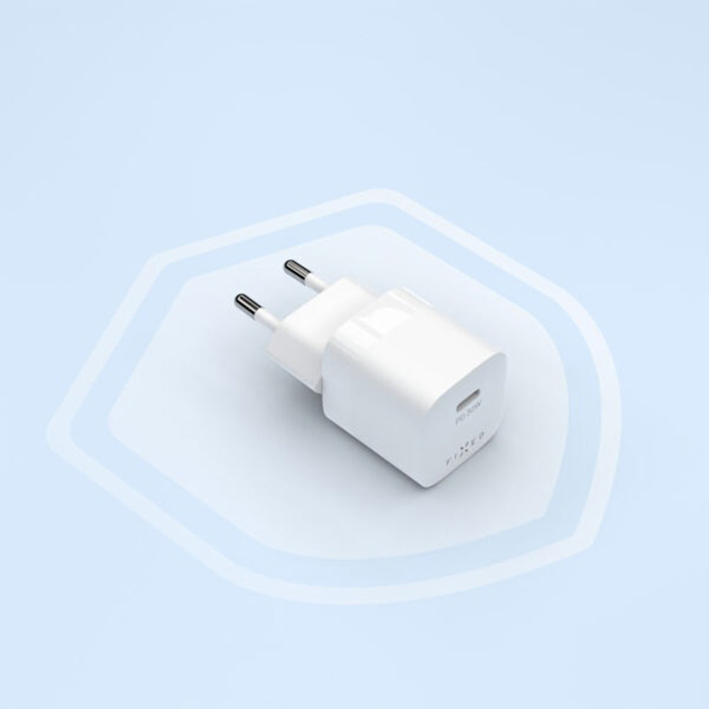 Φορτιστής Δικτύου Fixed Mini2, 30W, 3A, 1 x USB-C, Λευκό