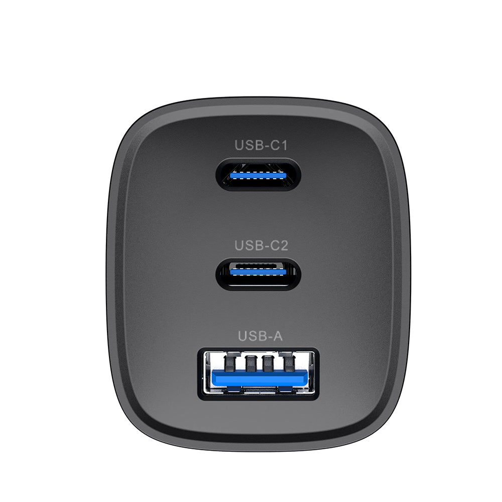 Φορτιστής Δικτύου HAVIT UC20, 65W, 3A, 1 x USB-A - 2 x USB-C, Μαύρο