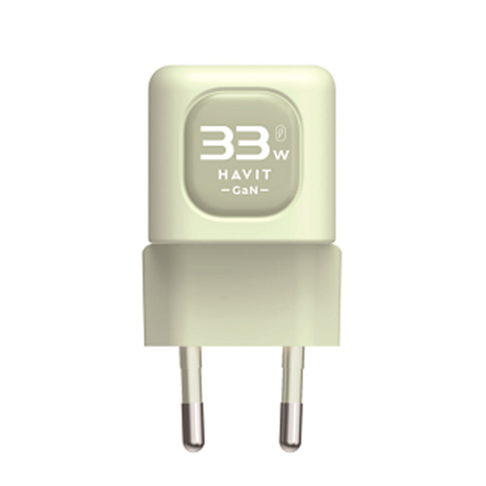 Φορτιστής Δικτύου HAVIT UC230, 33W, 3A, 1 x USB-A - 1 x USB-C, Πράσινο