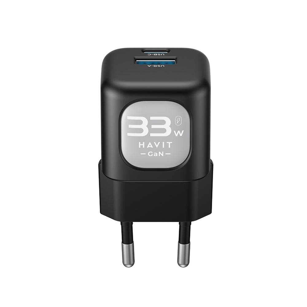 Φορτιστής Δικτύου HAVIT UC230, 33W, 3A, 1 x USB-A - 1 x USB-C, Πράσινο