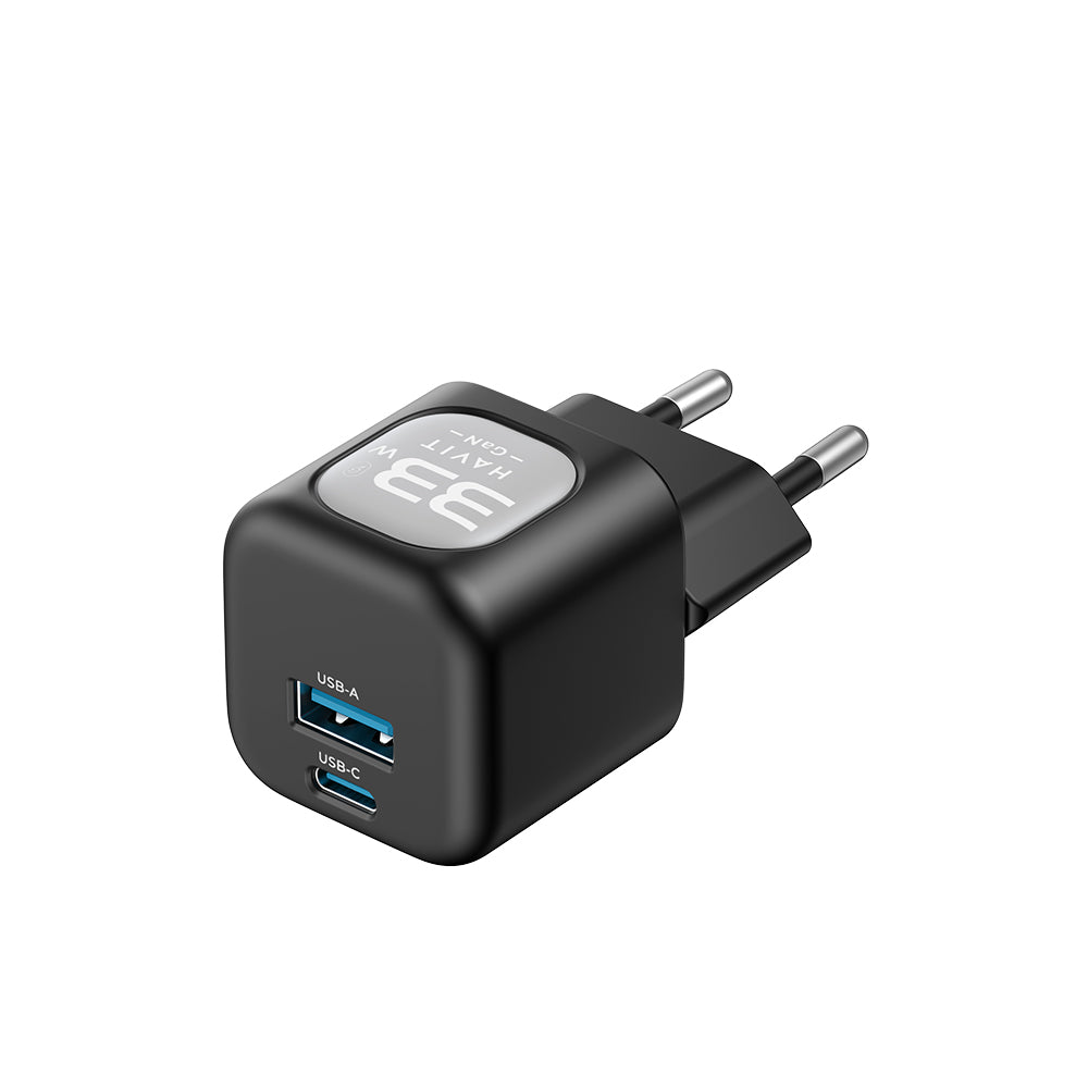 Φορτιστής Δικτύου HAVIT UC230, 33W, 3A, 1 x USB-A - 1 x USB-C, Πράσινο