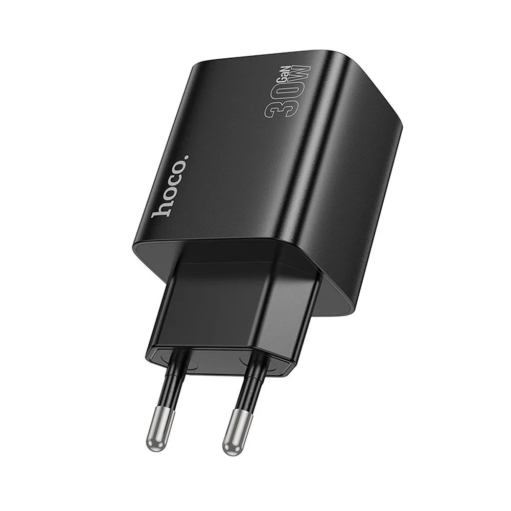Φορτιστής Δικτύου HOCO N56, 30W, 3A, 2 x USB-A - 2 x USB-C, Μαύρο