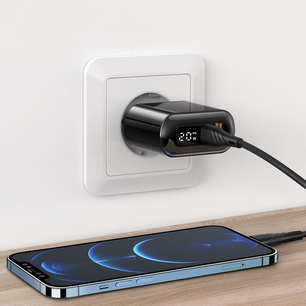 Φορτιστής Δικτύου McDodo CH-7170 Chocolate Display, 20W, 3A, 1 x USB-A - 1 x USB-C, Μαύρο