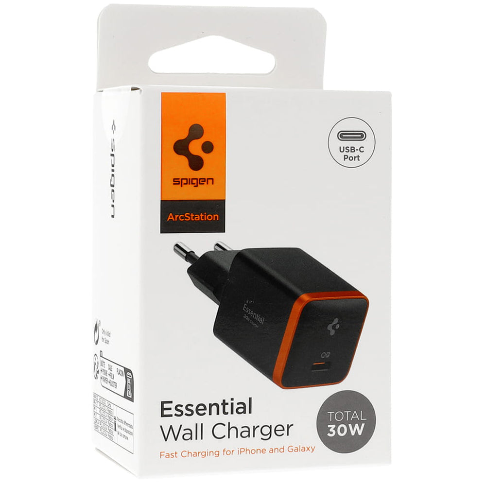 Φορτιστής Δικτύου Spigen EE301EU Arcstation Essential, 30W, 3A, 1 x USB-C, Μαύρο ACH08448