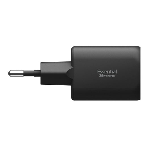 Φορτιστής Δικτύου Spigen Essential, 35W, 3A, 1 x USB-A - 1 x USB-C, Μαύρο