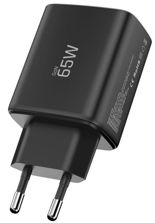 Φορτιστής Δικτύου Tech-Protect NCA65W, 65W, 3A, 1 x USB-A - 2 x USB-C, Μαύρο