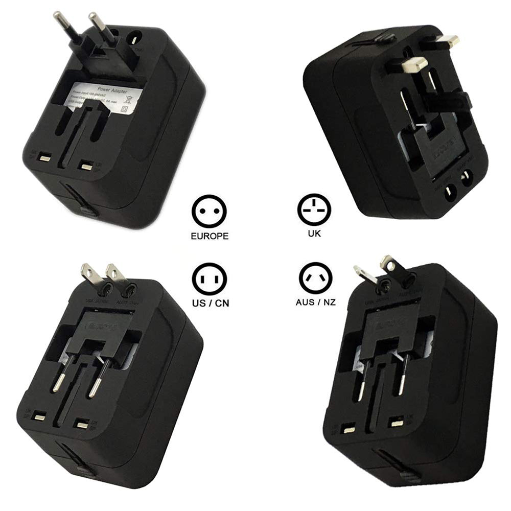 Techsuit HHT202 Travel Network Charger, 10W, 2A, 2 x USB-A, White