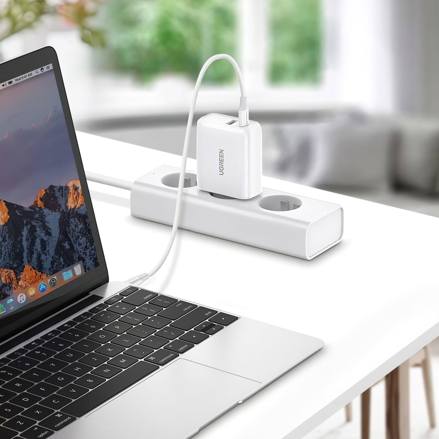 Φορτιστής δικτύου UGREEN CD170, 36W, 3A, 1 x USB-A - 1 x USB-C, Λευκό