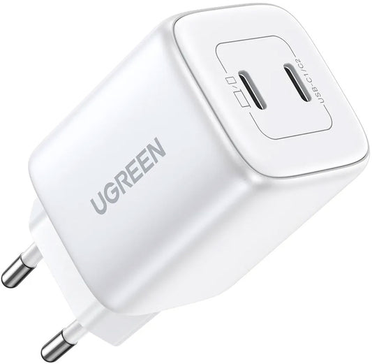 Φορτιστής Δικτύου UGREEN CD294, 45W, 3A, 2 x USB-C, Λευκό
