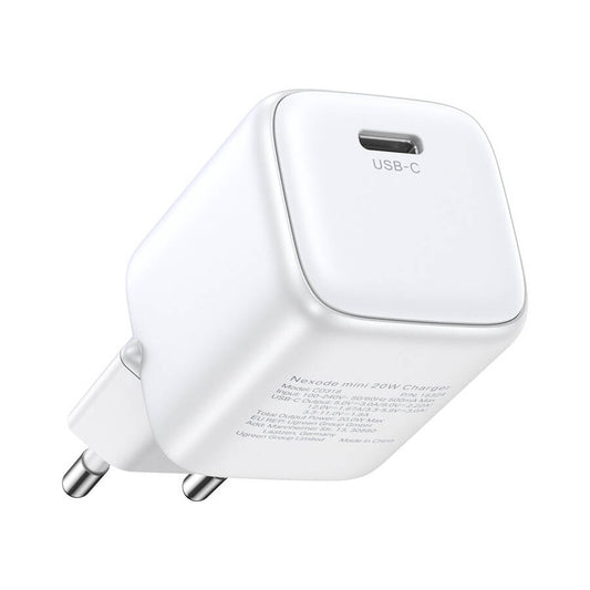 Φορτιστής δικτύου UGREEN CD318, 20W, 3A, 1 x USB-C, λευκό
