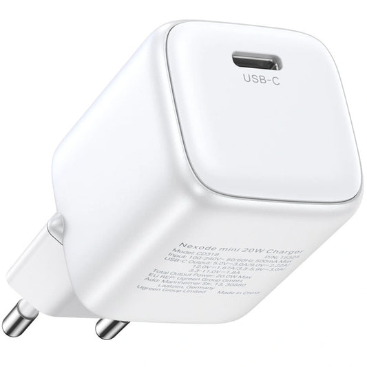 Φορτιστής δικτύου UGREEN CD319, 30W, 3A, 1 x USB-C, λευκό