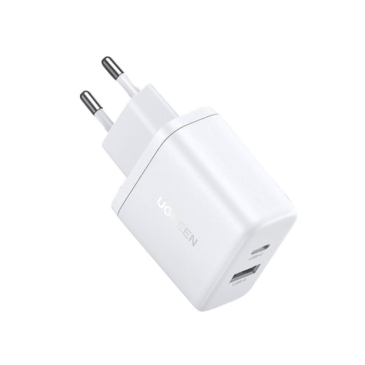 Φορτιστής Δικτύου UGREEN X227, 20W, 3A, 1 x USB-A - 1 x USB-C, Λευκό