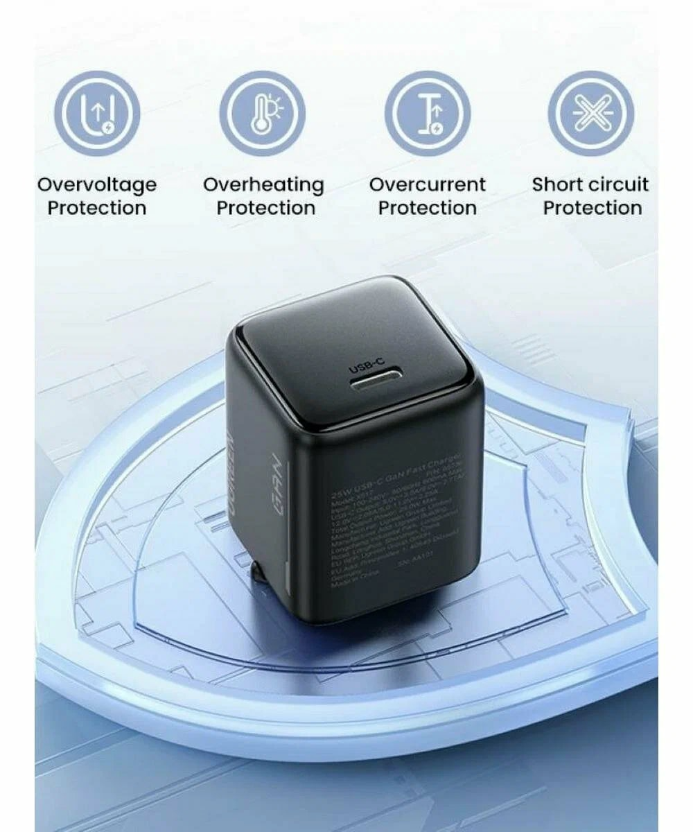 Φορτιστής Δικτύου UGREEN X517, 25W, 3A, 1 x USB-C, Μαύρο