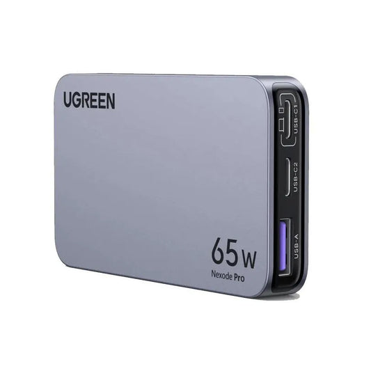 Φορτιστής δικτύου UGREEN X753 Nexode Pro, 65W, 3A, 1 x USB-A - 2 x USB-C, γκρι
