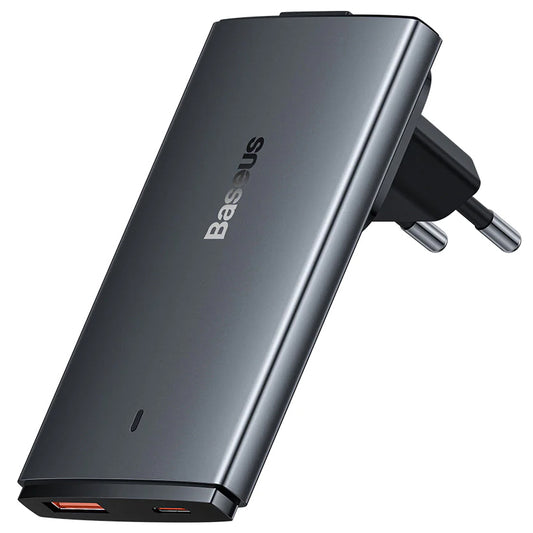 Baseus GaN5 Pro Ultra Slim, 65W, 3.25A, 1 x USB-C, 1 x USB-C, γκρι CCGP150113