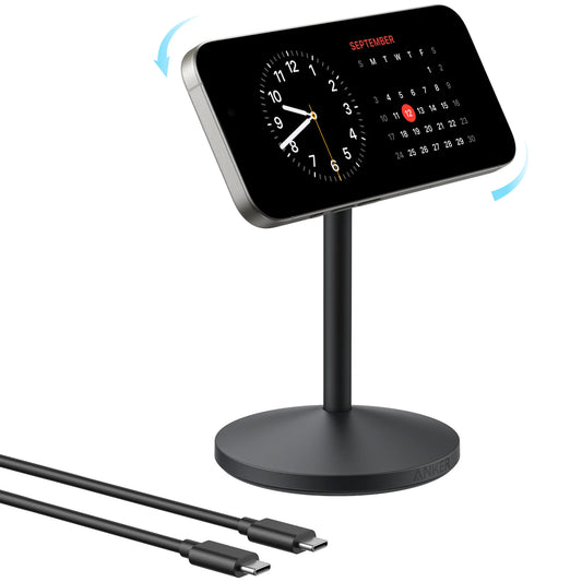 Φορτιστής Δικτύου Ασύρματος Anker MagGo Stand, 15W, 1.67A, Μαύρο A25X1H11