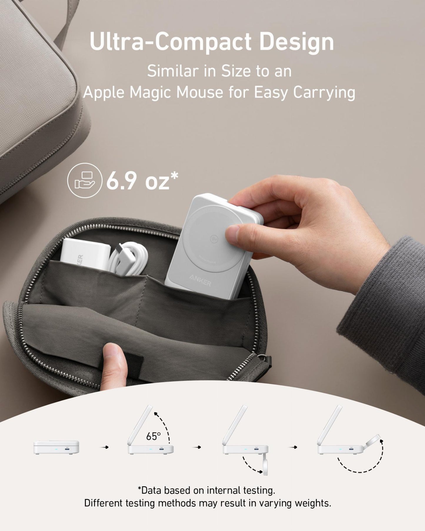 Φορτιστής Δικτύου Ασύρματος Anker MagGo 3σε1, 15W, 1.67A, Λευκό B2557321