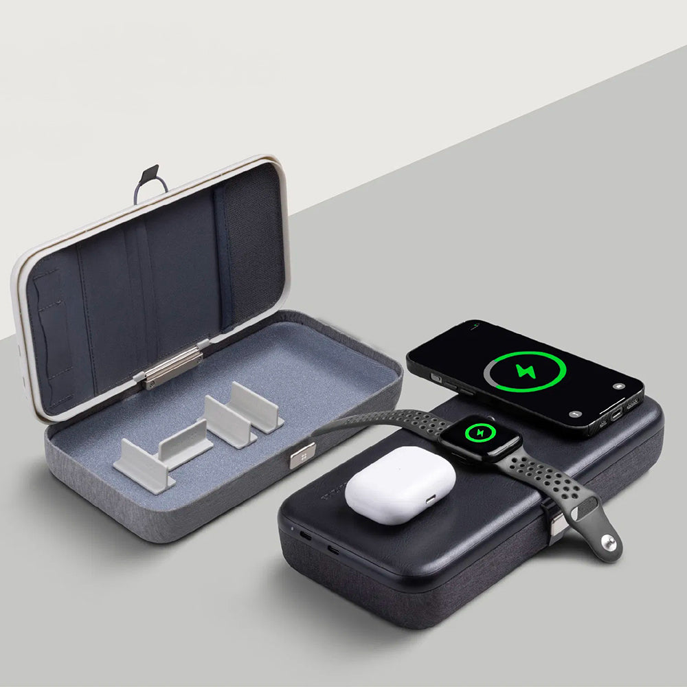 Φορτιστής Δικτύου Wireless Edizard PowerCube 3in1, 65W, 3.25A, 1 x USB-C, Γκρι