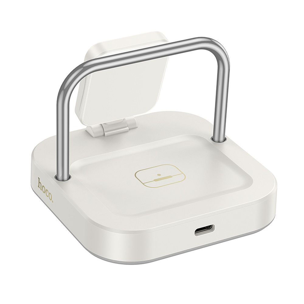 Φορτιστής Δικτύου Ασύρματος HOCO CQ16A 3σε1, 15W, 1.67A, Λευκό