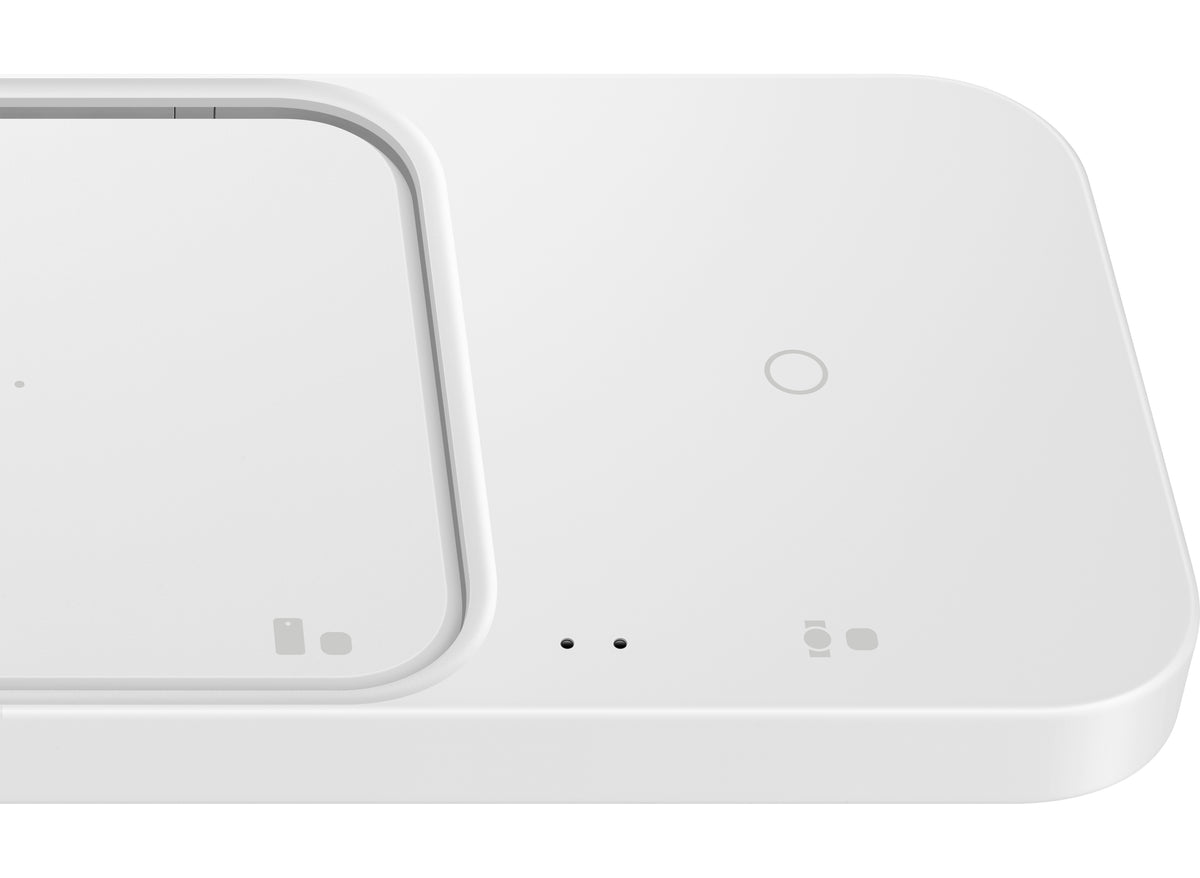 Ασύρματος Φορτιστής Δικτύου Samsung Duo, 15W, 1.67A, Λευκός, Επανασυσκευασμένος EP-P5400TWEGEU