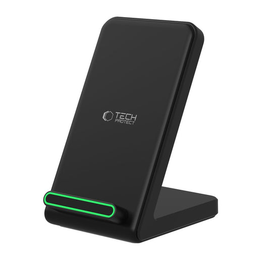 Ασύρματος φορτιστής δικτύου Tech-Protect QI15W-A40, 15W, 1.67A, Μαύρο