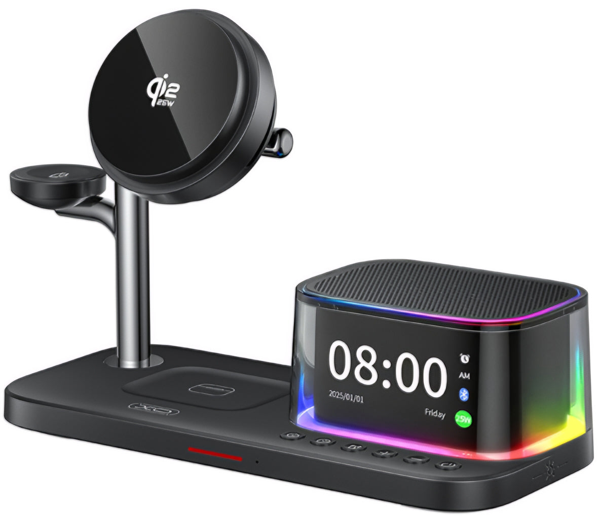 Φορτιστής Δικτύου Ασύρματος XO Design CX045 3σε1, 25W, Μαύρο