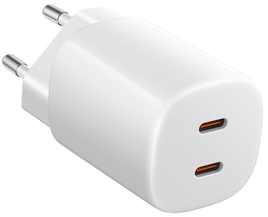 Xiaomi Nano Turbo Wall Charger, 45W, 3A, 2 x USB-C, White BHR087OEU