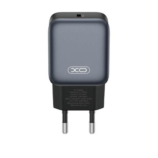 Φορτιστής Δικτύου XO Design L153, 20W, 3A, 1 x USB-C, Μαύρο