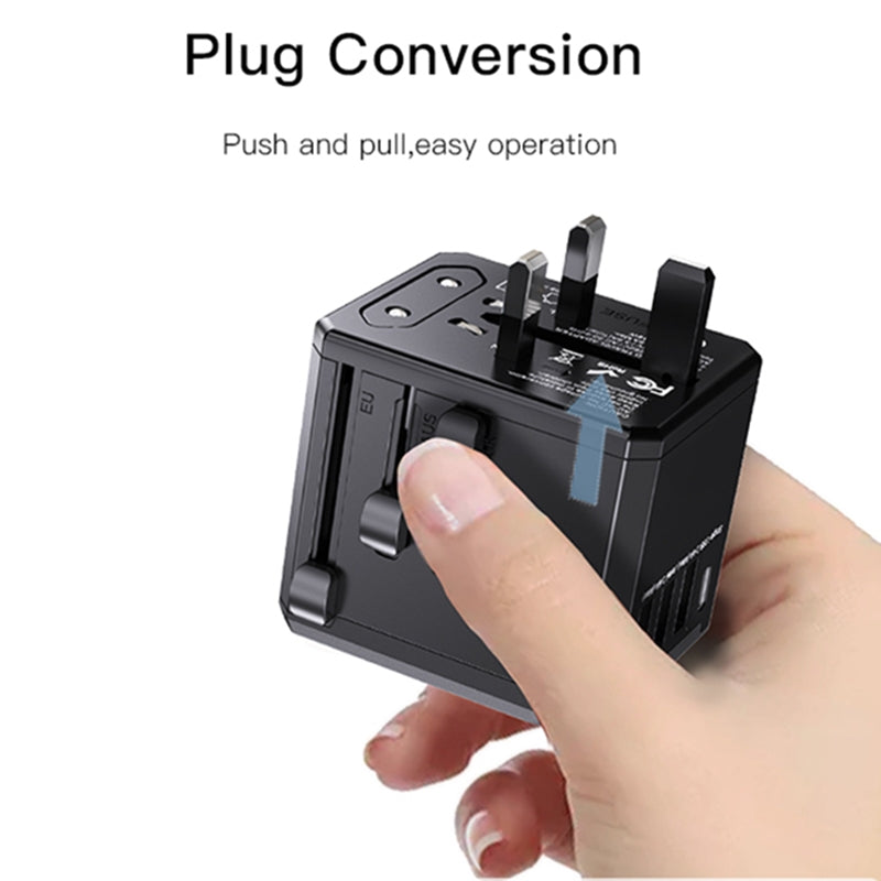 Φορτιστής Δικτύου Yesido MC10 Travel, 12W, 2.4A, 1 x USB-C - 3 x USB-A, Μαύρο