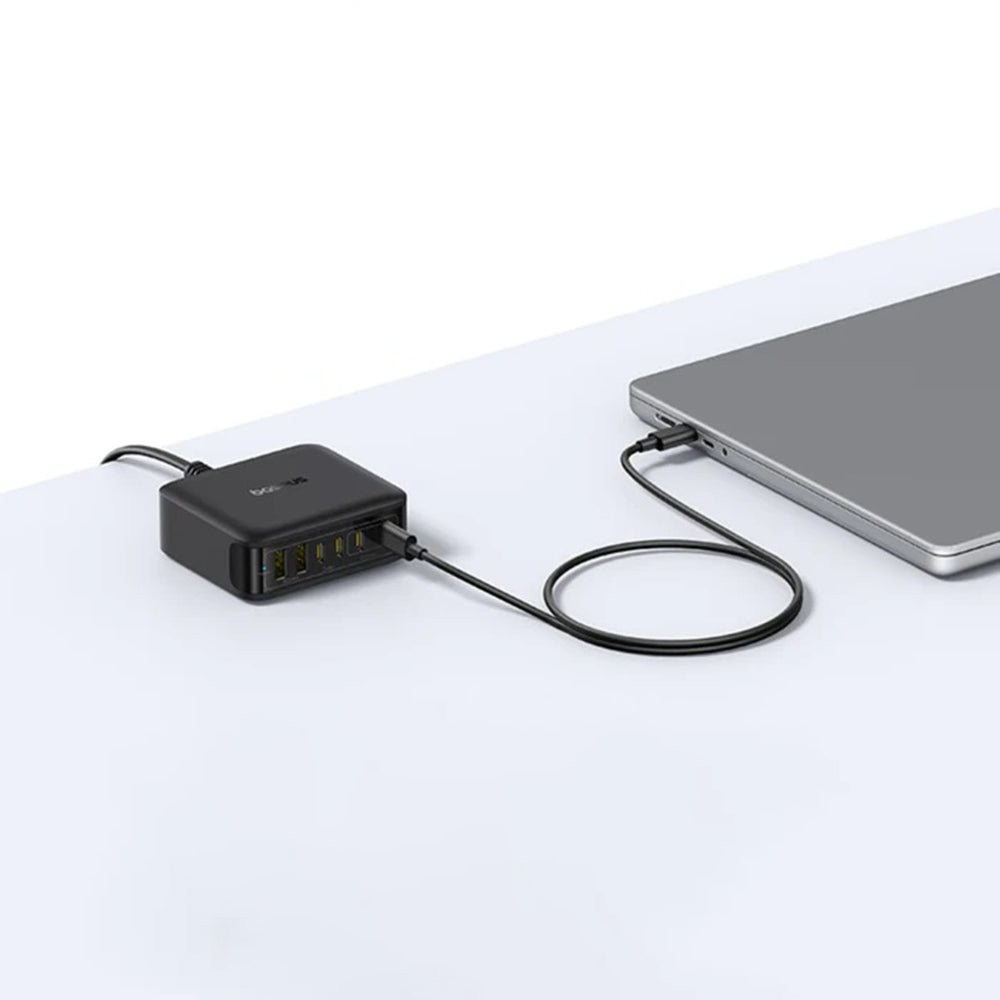 Φορτιστής Σταθμός Baseus EnerFill FH21, 120W, 3.25A, 2 x USB-A - 4 x USB-C, Μαύρο E0120T00
