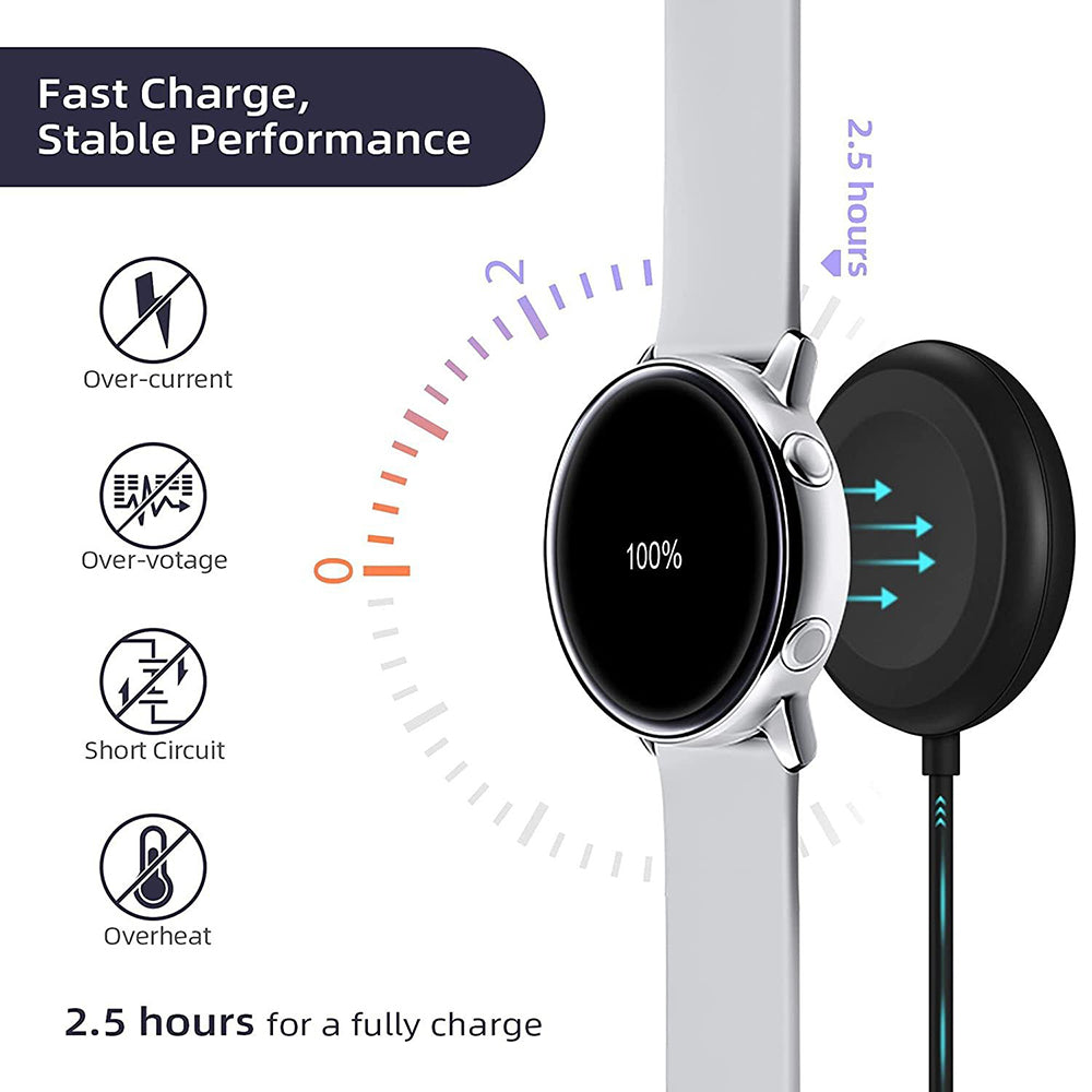 Ασύρματος Φορτιστής Techsuit TSC12 για Samsung Galaxy Watch Series, USB-A, Μαύρο