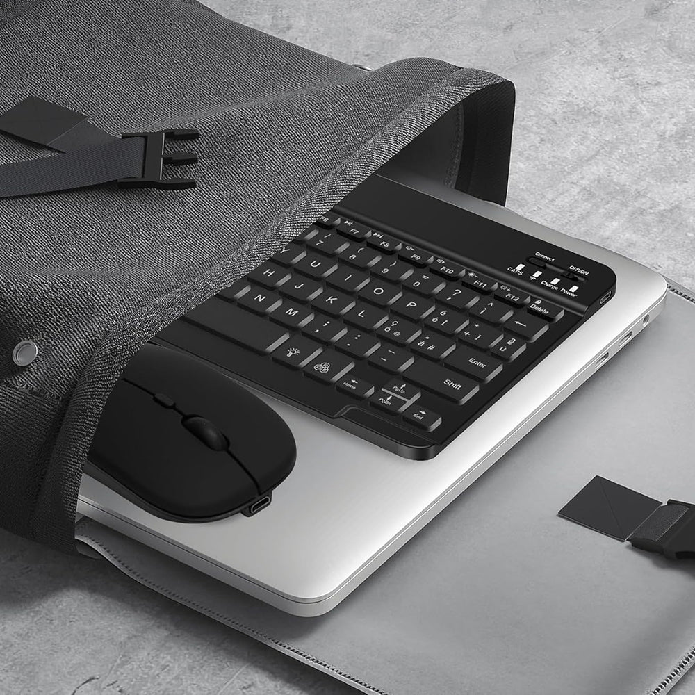 Σετ Ασύρματο Πληκτρολόγιο Ποντίκι Techsuit AirCombo WKM1, BT / Wi-Fi, Μαύρο