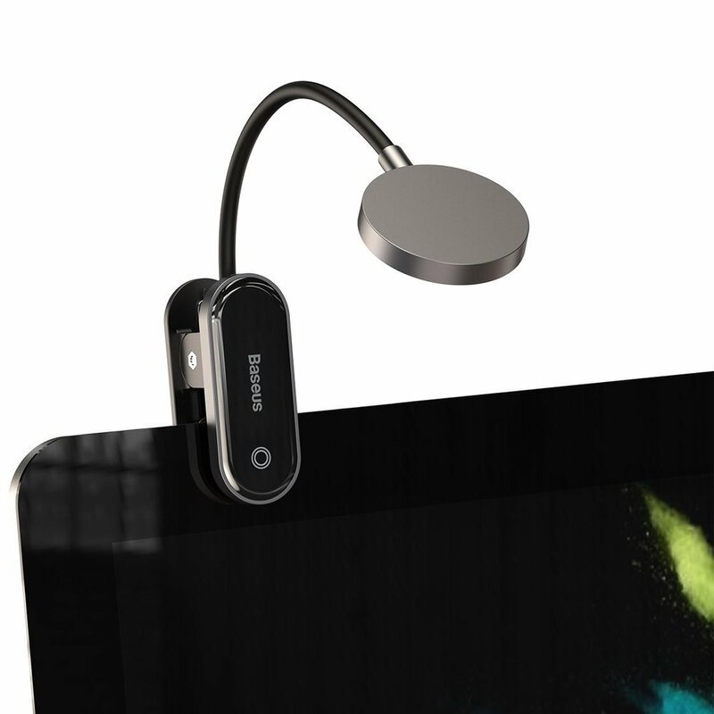 Λάμπα Led Γραφείου Baseus Comfort Reading Mini Clip, Γκρι DGRAD-0G