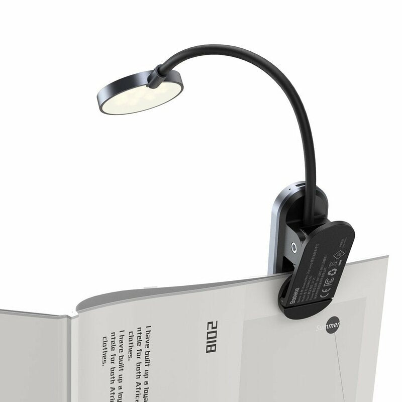 Λάμπα Led Γραφείου Baseus Comfort Reading Mini Clip, Γκρι DGRAD-0G