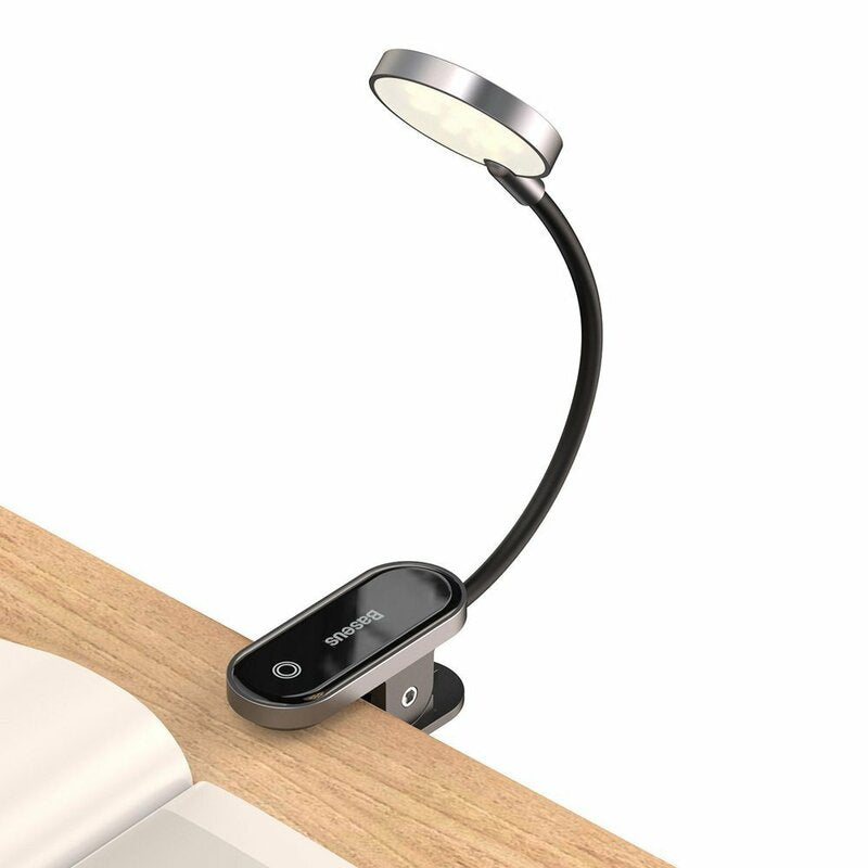 Λάμπα Led Γραφείου Baseus Comfort Reading Mini Clip, Γκρι DGRAD-0G