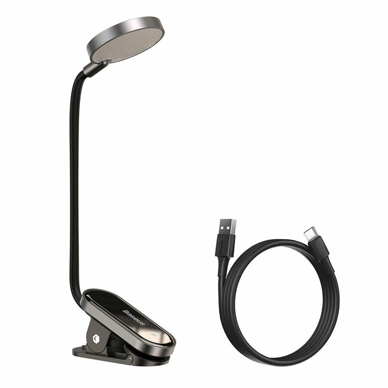 Λάμπα Led Γραφείου Baseus Comfort Reading Mini Clip, Γκρι DGRAD-0G