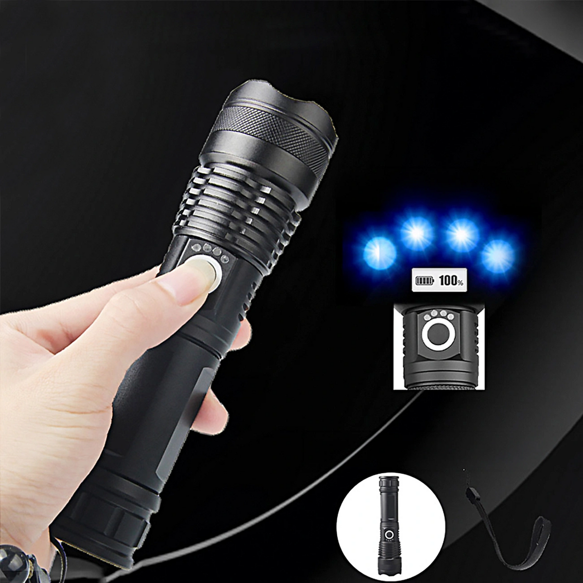 Φακός LED WZK WLT-15W, 1500lm, IP65