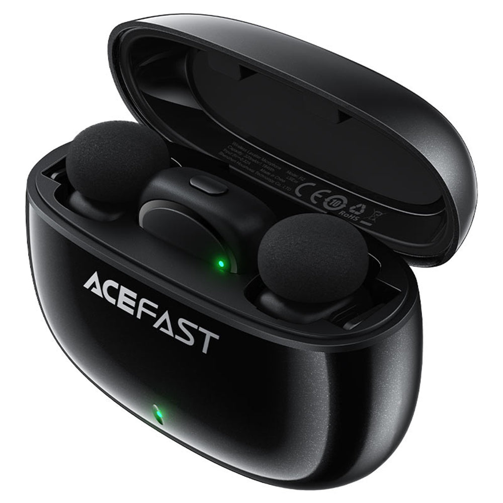 Lavaliera Acefast R2, USB-C, Σετ 2 τεμάχια, Μαύρη