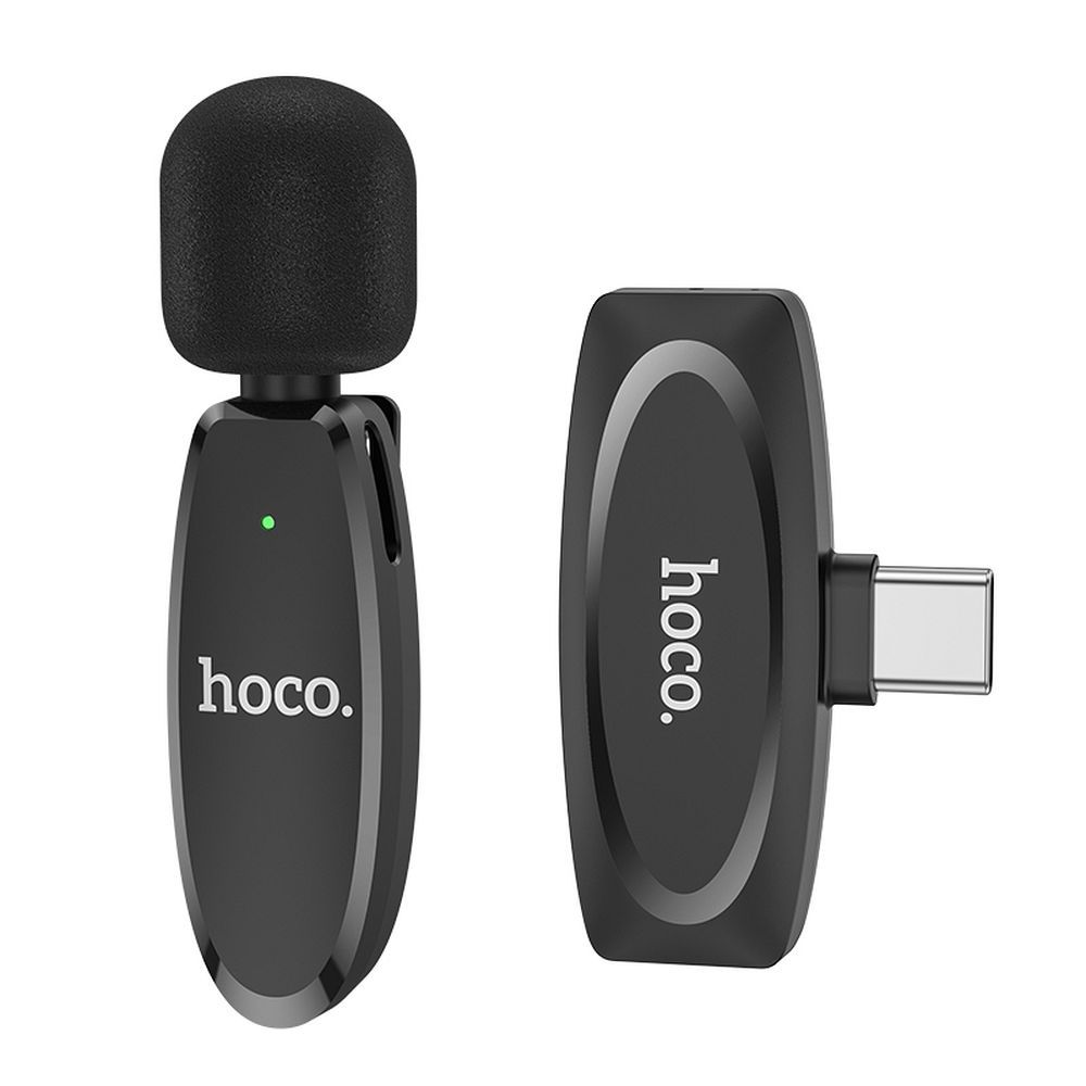 Λαβαλιέρα HOCO L15, USB-C, Μαύρη