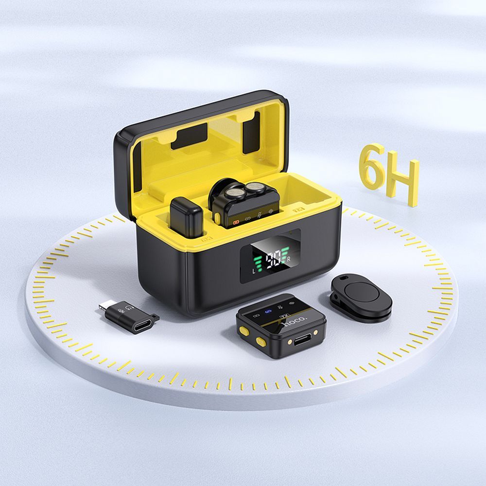 Lavaliera HOCO L17, USB-C / Lightning, Σετ 2 Τεμάχια, Μαύρη