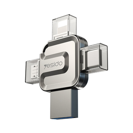 Εξωτερική Μνήμη USB-A 3.0 / Lightning / USB-C / microUSB Yesido FL15, 16Gb