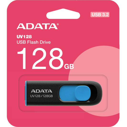 Εξωτερική μνήμη USB-A 3.2 Adata UV128, 128Gb AUV128-128G-RBE