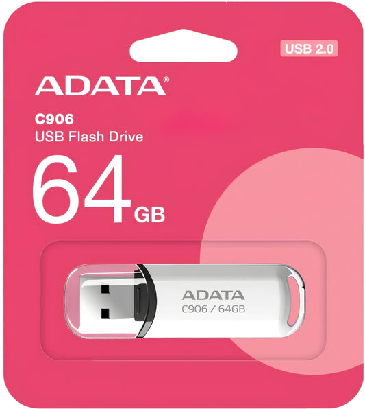 Εξωτερική μνήμη USB-A Adata C906, 64Gb AC906-64G-RWH