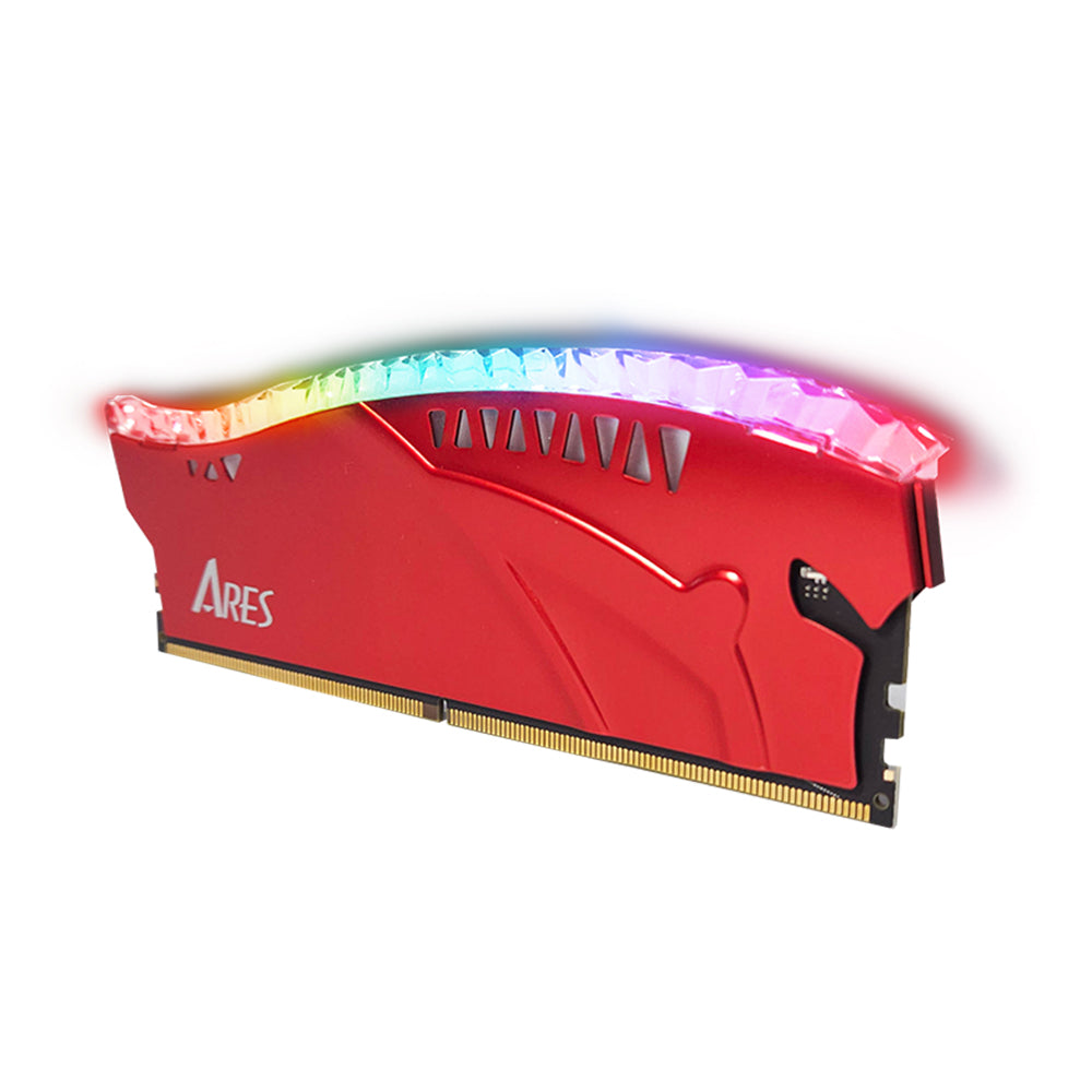 Μνήμη RAM Dato Ares Armor Lite, DDR4, RGB, 8GB, 3200Mhz, CL16, Κόκκινη ARB8G4R32