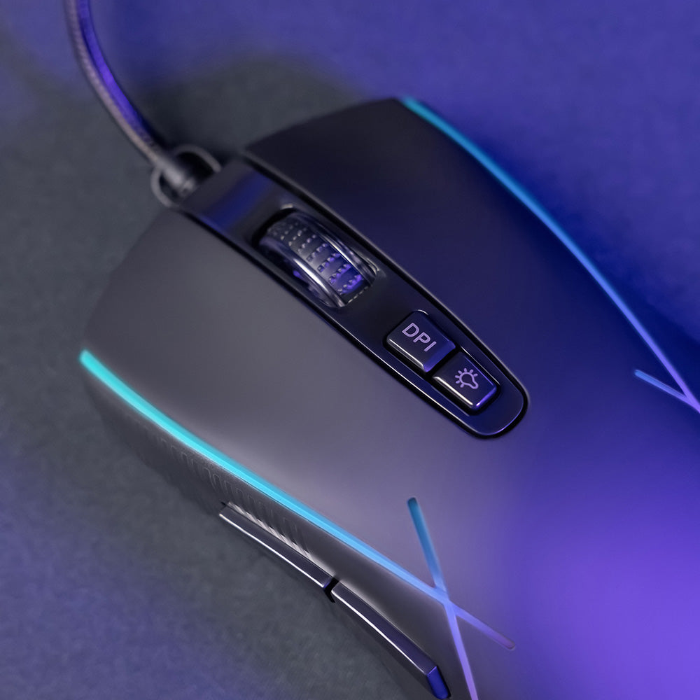 Mouse Gaming Wired USB Proove Defiant, RGB, 7200DPI, Λευκό CMDE00000101