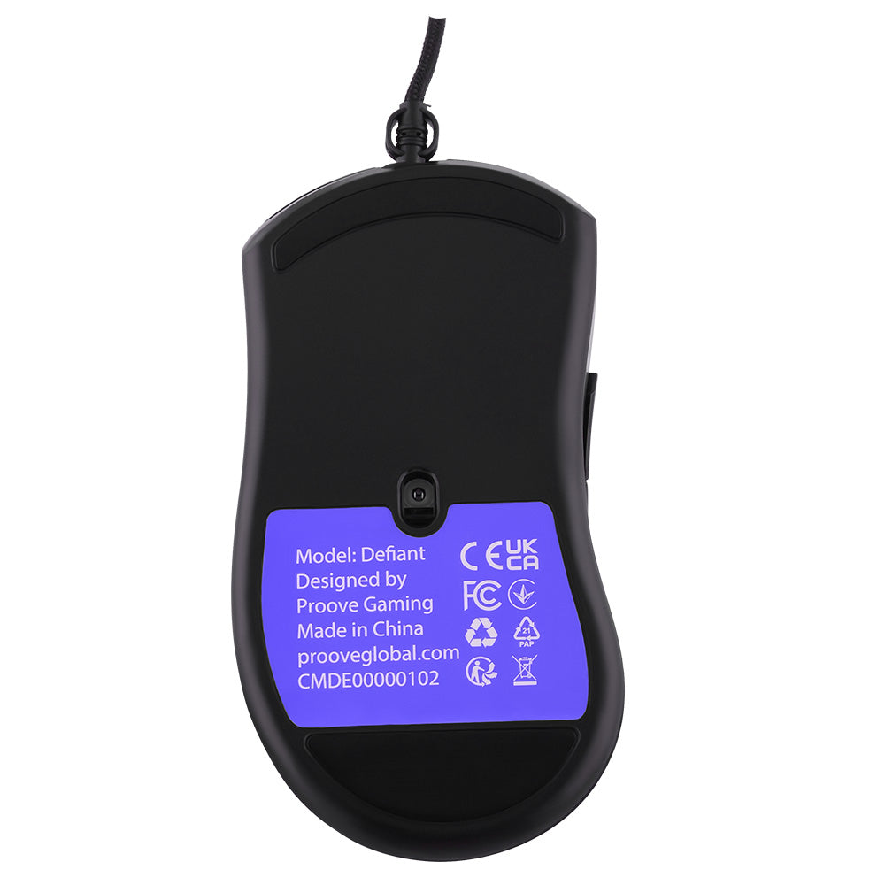 Mouse Gaming Wired USB Proove Defiant, RGB, 7200DPI, Μαύρο CMDE00000102