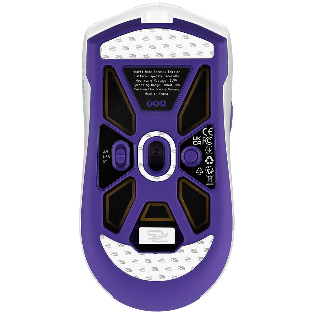 Mouse Gaming Wireless Proove Rate Special Edition, 800DPI - 12000DPI, Λευκό CMRTWRS03002