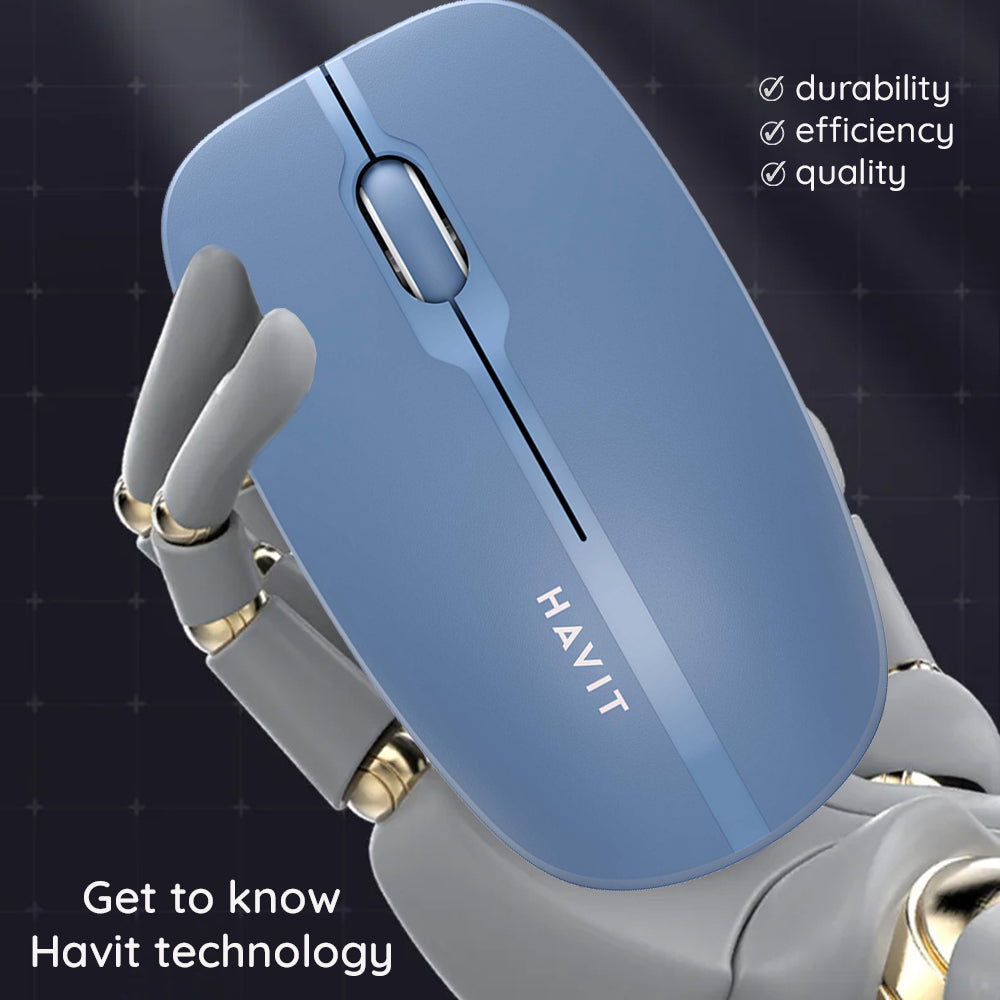 Ασύρματο Ποντίκι HAVIT MS53WB, 1600DPI, Μπλε