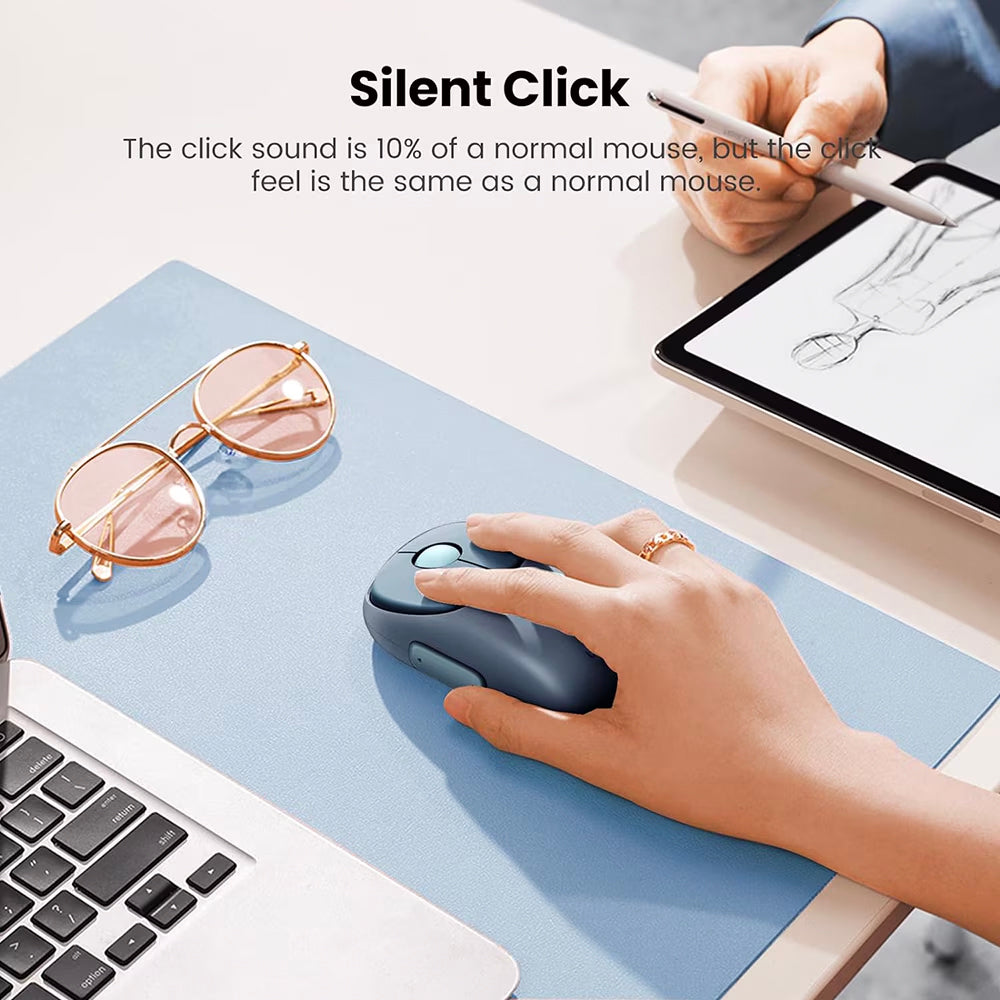 Mouse Wireless UGREEN MU102 FUN+, 4000DPI, BT / Wi-Fi, Μπλε