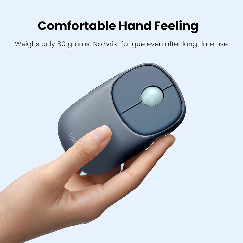 Mouse Wireless UGREEN MU102 FUN+, 4000DPI, BT / Wi-Fi, Μπλε